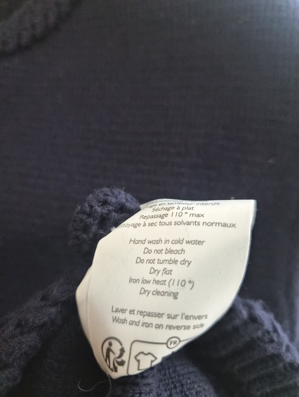 *NWT* [Sezane] Auguste Jacket In Navy, Size M, Merino Wool Blend, Cardigan - Picture 8 of 9